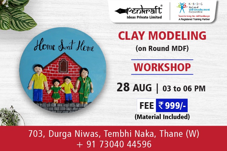 Penkraft Clay Modeling on Round MDF Workshop!